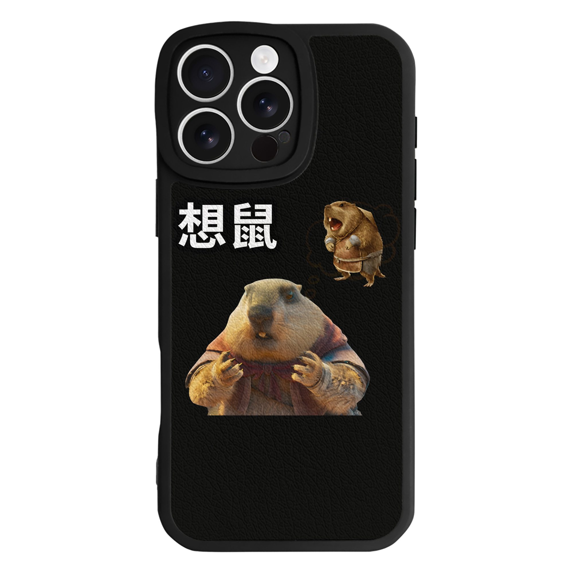 （画像用） Ne Zha 2 ナタ 魔童の大暴れ 【iPhone 16シリーズ対応】シリコンスマホケース（レザー調） 材質：シリコン